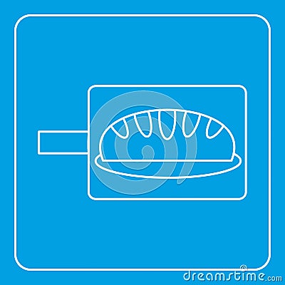 Bread baking icon outline Vector Illustration