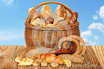 Bread basket Stock Photo