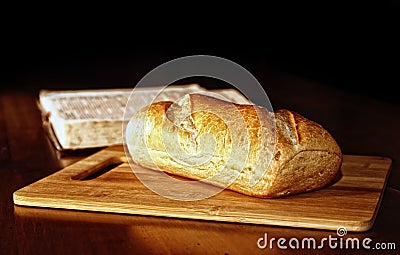 Bread and Bible Stock Photo