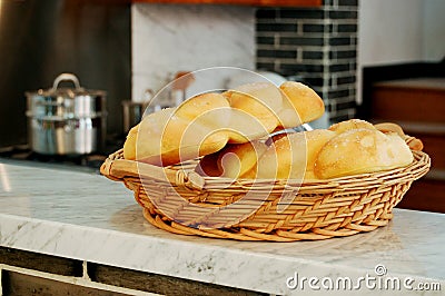 Bread for breakfast Stock Photo