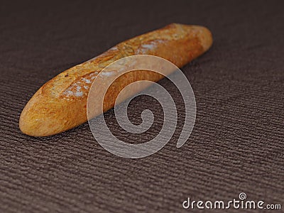 Bread closeup composition traditional baguette and loaf bakery product Stock Photo