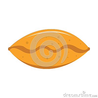 Bread colorful bakery product icon Vector Illustration