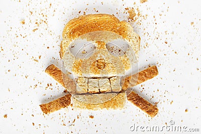 Bread Crossbones Stock Photo