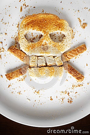 Bread Crossbones Stock Photo