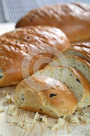 Bread and crumb Stock Photo