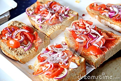 Bread and dripping Stock Photo