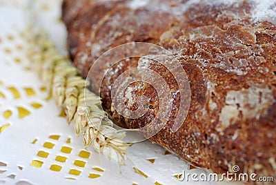 Bread with ears Stock Photo