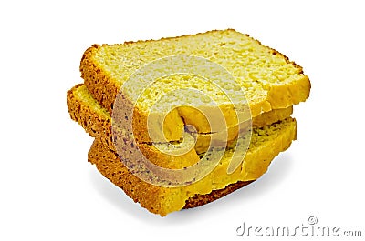 Bread homemade yellow of sliced Stock Photo