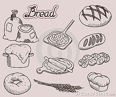 Bread icon Vector Illustration