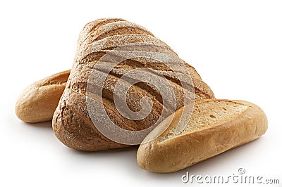 Bread and loafs Stock Photo