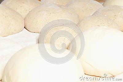 Bread Loafs to be Baked Stock Photo