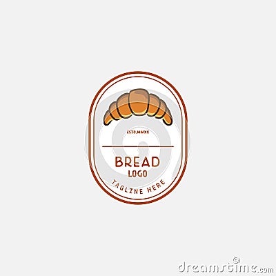 Bread Logo design template. Badges bread elements for restaurant. vector illustration Vector Illustration