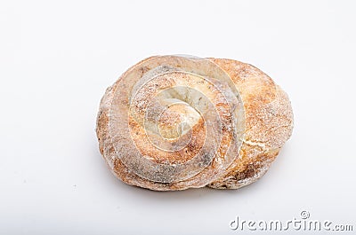 Bread photography, white background Stock Photo