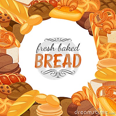 Bread products Vector Illustration