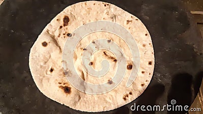 Bread Remained On The & x22;Tawa& x22; Stock Photo