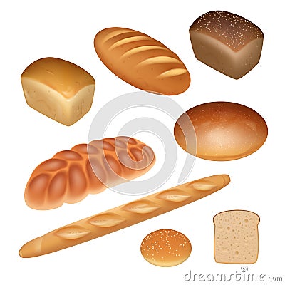 Bread set Stock Photo