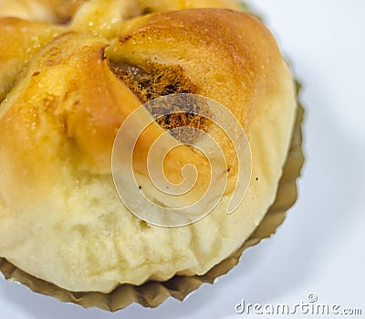 Bread shredded pork Stock Photo