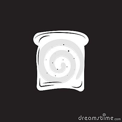 Bread slices icon. Simple element illustration. Bread slices symbol design template. Can be used for web and mobile Cartoon Illustration