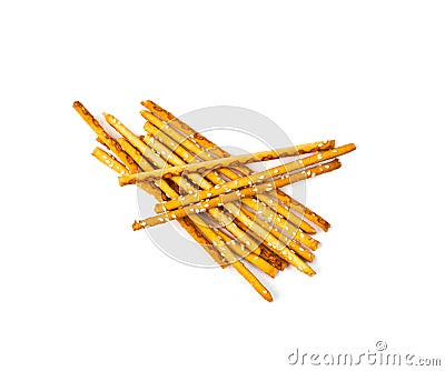 Bread stick or pretzel Stock Photo