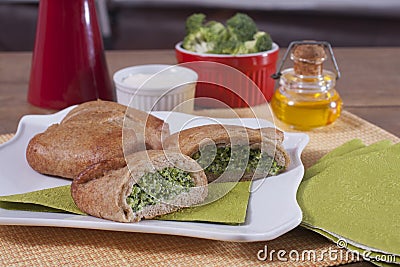 Bread stuffed Stock Photo