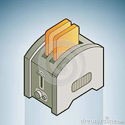 Bread Toaster Vector Illustration
