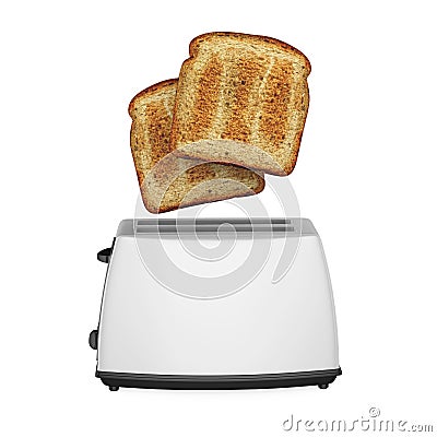 Bread Toaster Isolated Stock Photo