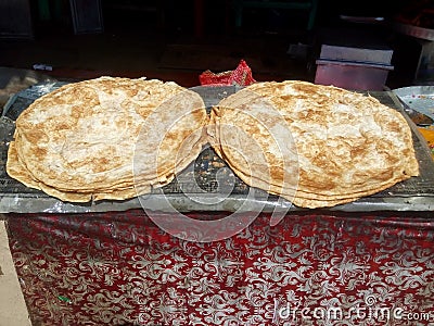 Paratha bread Stock Photo