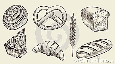 Bread vector set Vector Illustration