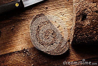 Bread on the wood Stock Photo