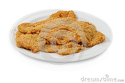 Breaded cutlet Stock Photo