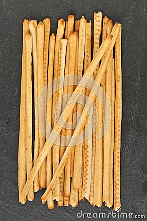 Breadsticks or Grissini Stock Photo