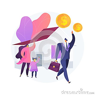 Breadwinner abstract concept vector illustration. Vector Illustration