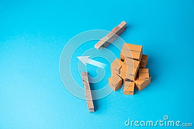 Break through barriers to trade. Lift sanctions and circumvent the embargo. Stock Photo