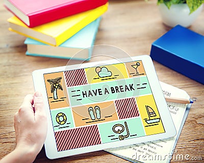 Break Cessation Leisure Pause Recess Relaxation Concept Stock Photo