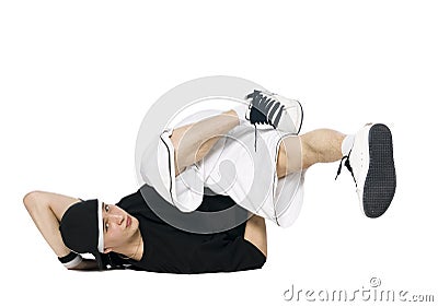 Break dancer Stock Photo