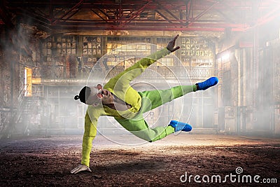 Break Dancing, Dancer, urban Landscape Stock Photo