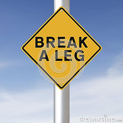 Break A Leg Stock Photo