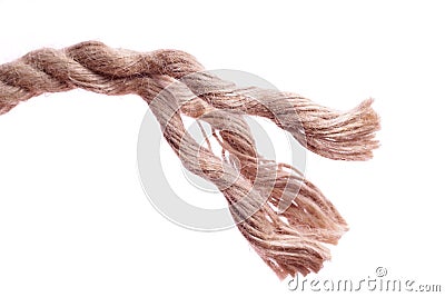 Break Rope Stock Photo