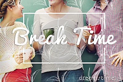 Break Tea Coffee Time Relax Concept Stock Photo