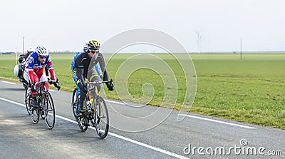 The Breakaway - Paris-Nice 2016 Editorial Stock Photo