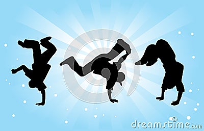 Breakdancers Stock Photo