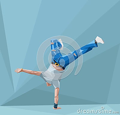 Breakdancing Vector Illustration