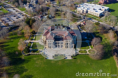 The Breakers and Cliff Walk - Newport, Rhode Island Editorial Stock Photo