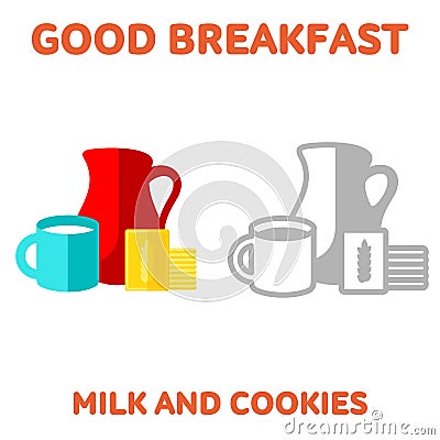 breakfast. 1205. elements. 11 Stock Photo