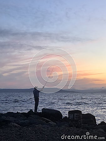 Breakfast for energy all day natural products swimming ocean sea natural day Editorial Stock Photo