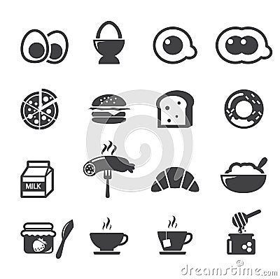 breakfast icon Vector Illustration