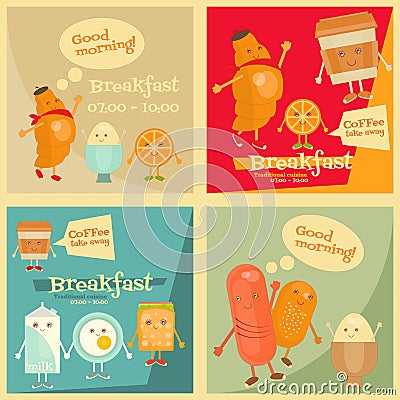 Breakfast Menu Vector Illustration