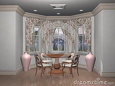 Breakfast Nook Stock Photo