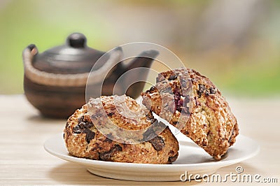 Breakfast scones Stock Photo