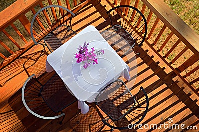 Breakfast Table HDR Stock Photo